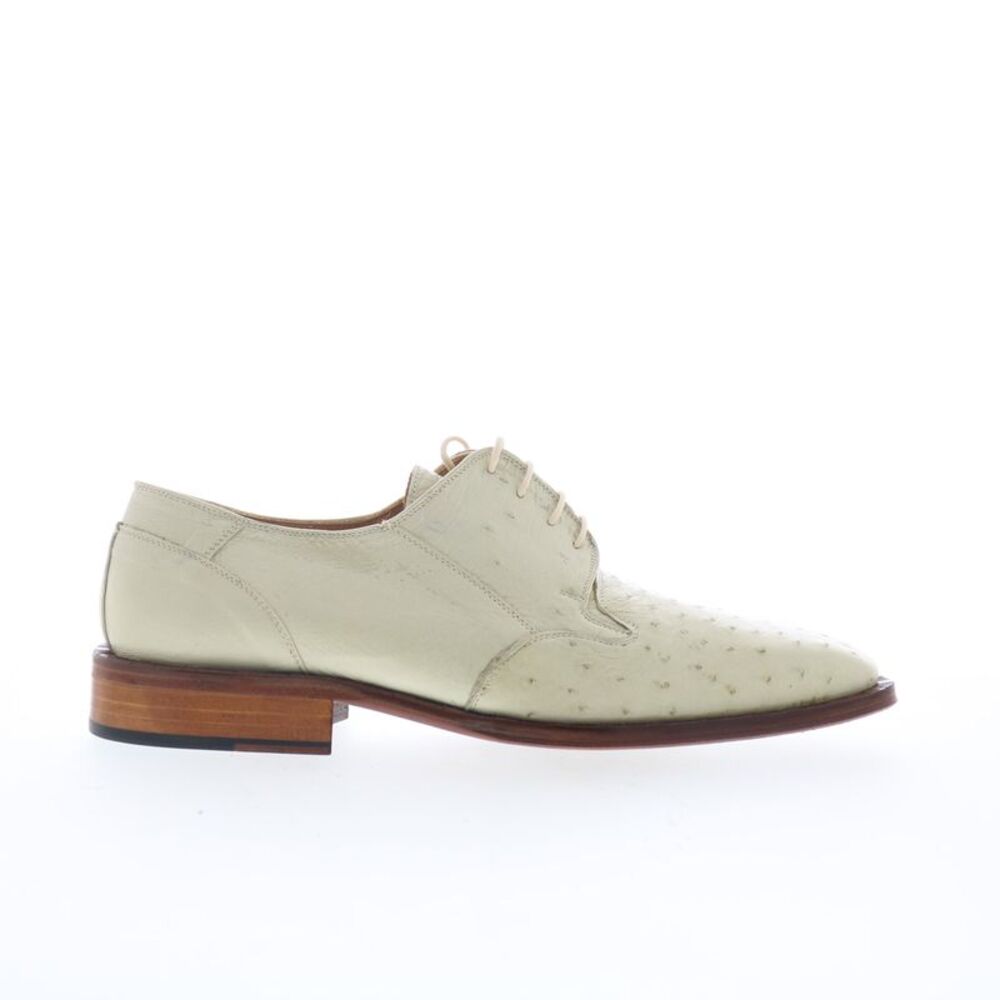 Ferrini Mens FQ Ostrich 2353 121 White Shoes (NWT)